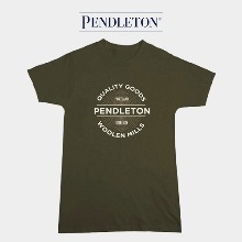 펜들턴 PENDLETON 로고 프린팅 반팔 티셔츠 _올리브
